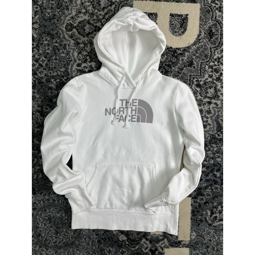 The North Face Women's Size XS  Hooded Sweatshirt Front Spell Out White
